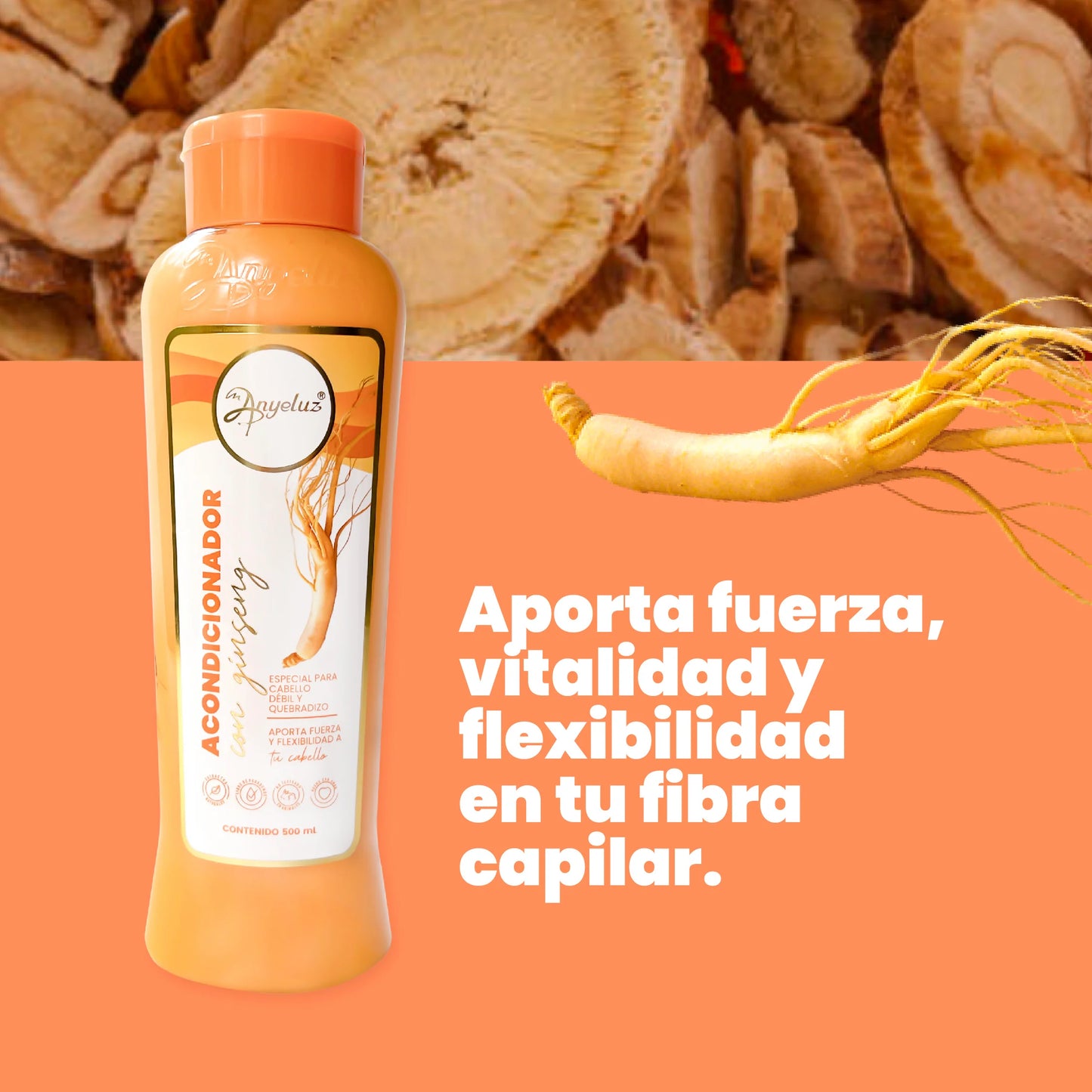 Acondicionador con Ginseng Anyeluz® - 500ml